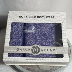 Gaiam Relax Hot & Cold Body Wrap Purple Therapy Belt Reusable Comfort Pad